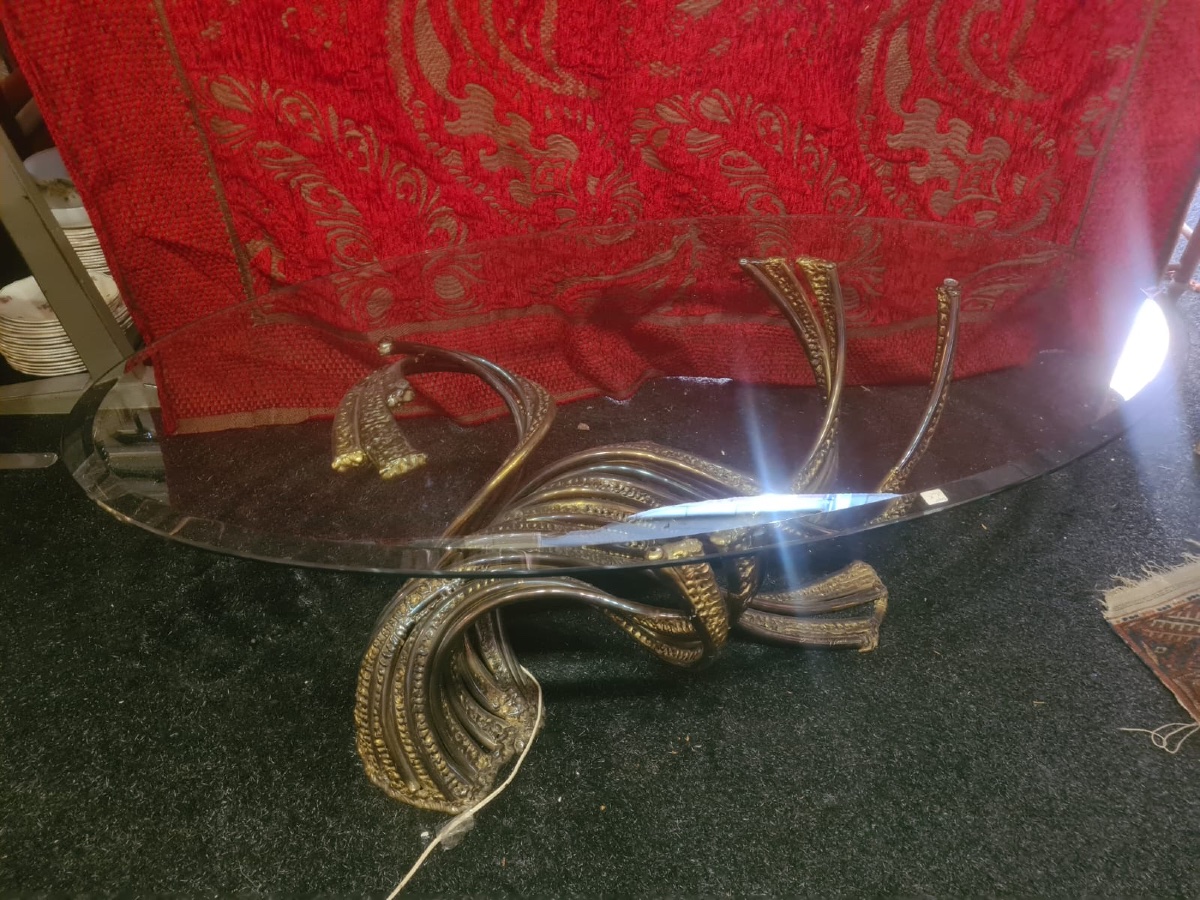 Bronze Sculpture By Richard Faure: "organic Table"-photo-3