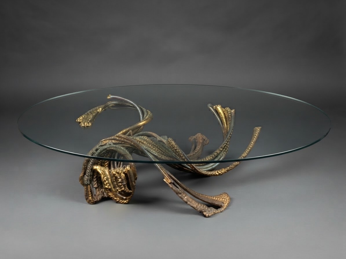 Bronze Sculpture By Richard Faure: "organic Table"