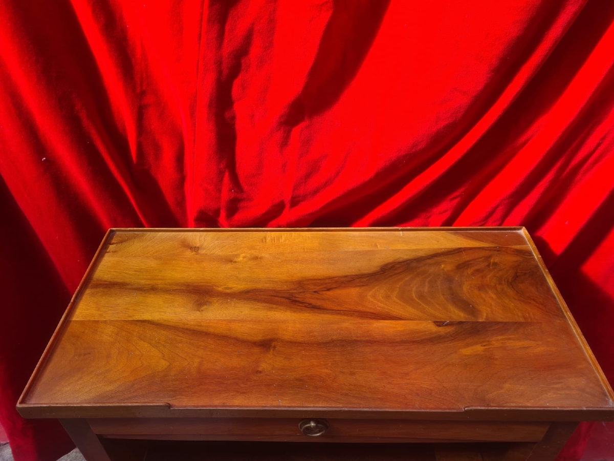 Small 19th-century Console Table Made Of Solid Walnut-photo-2