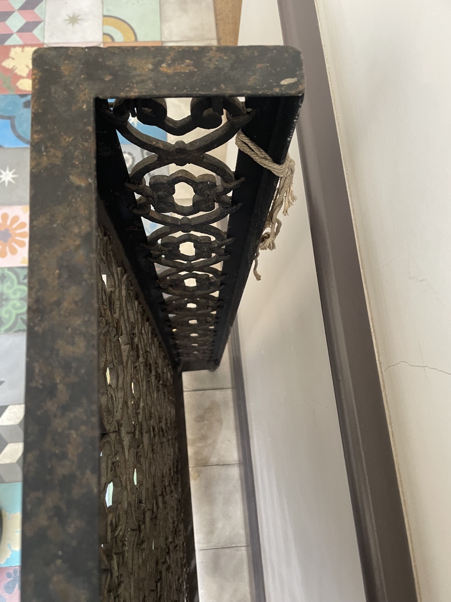 Pair Of Art Deco Iron Radiator Covers-photo-1
