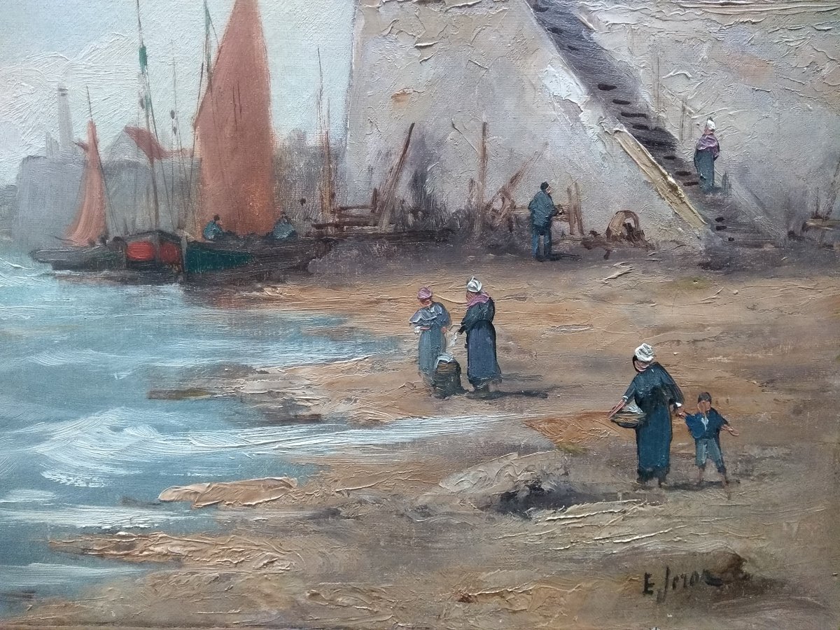 Peinture Golfe Du Morbihan Fin XIX eme-photo-2