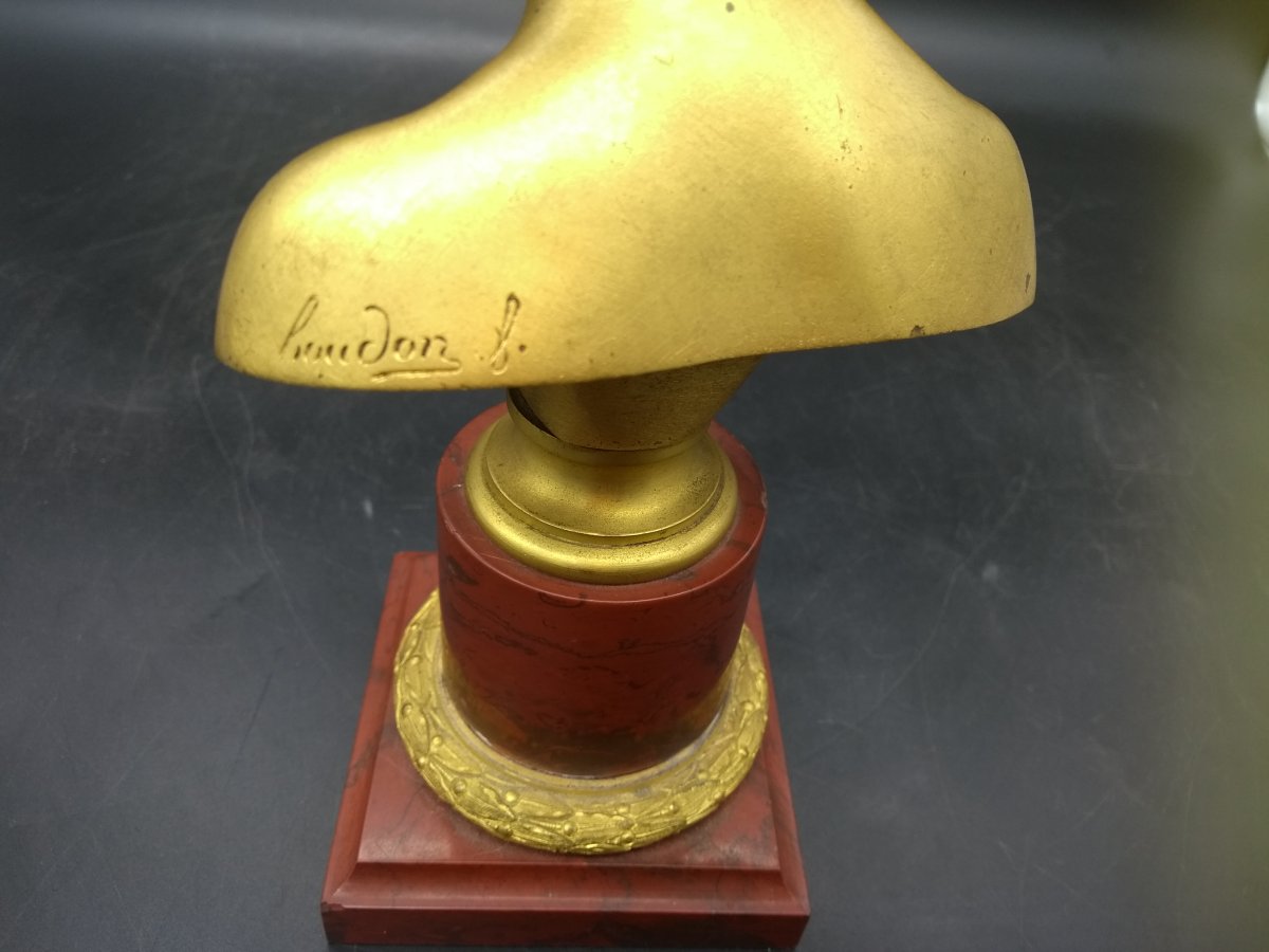 Bust Of Louise Brongniart Gilt Bronze-photo-4