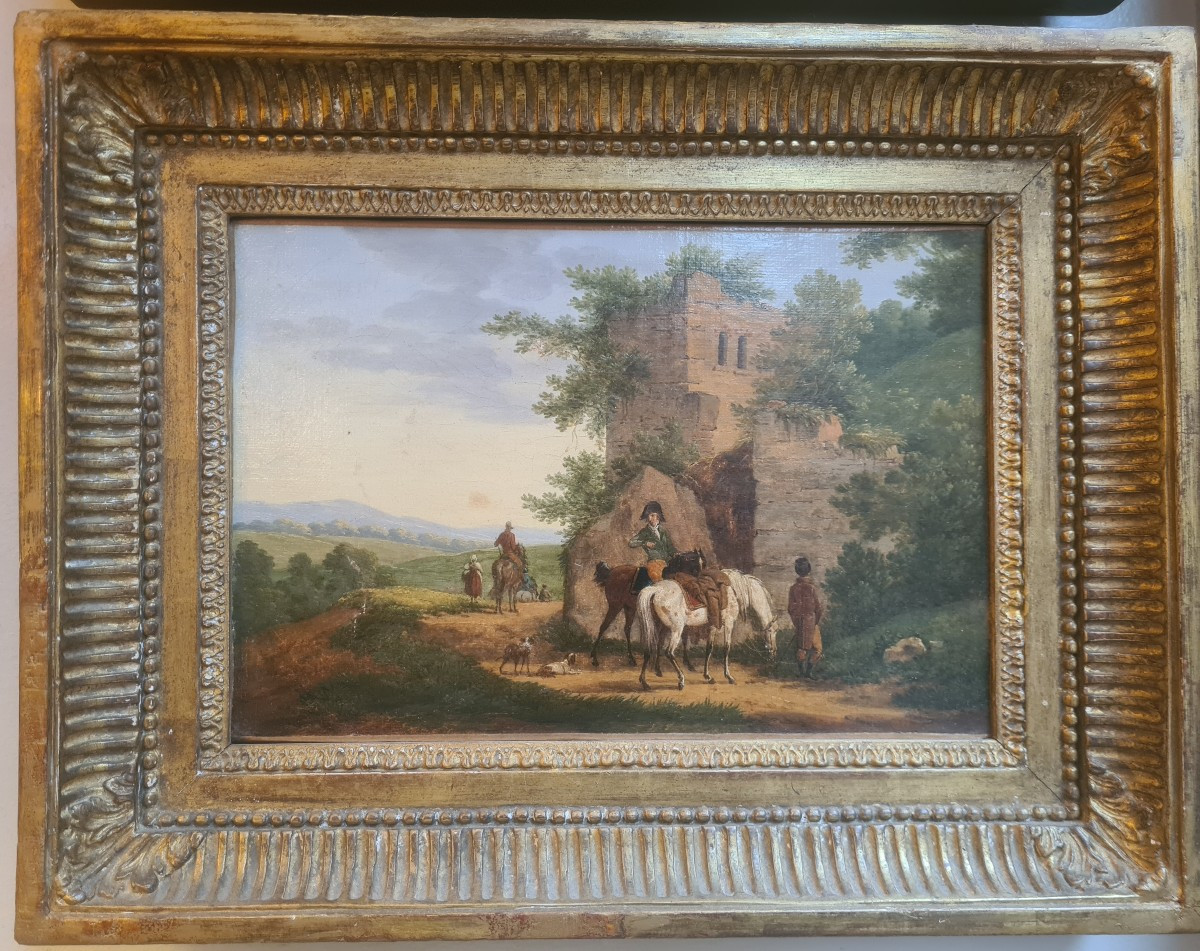 2 Paintings Attributed To Swebach Dit Fontaine-photo-2