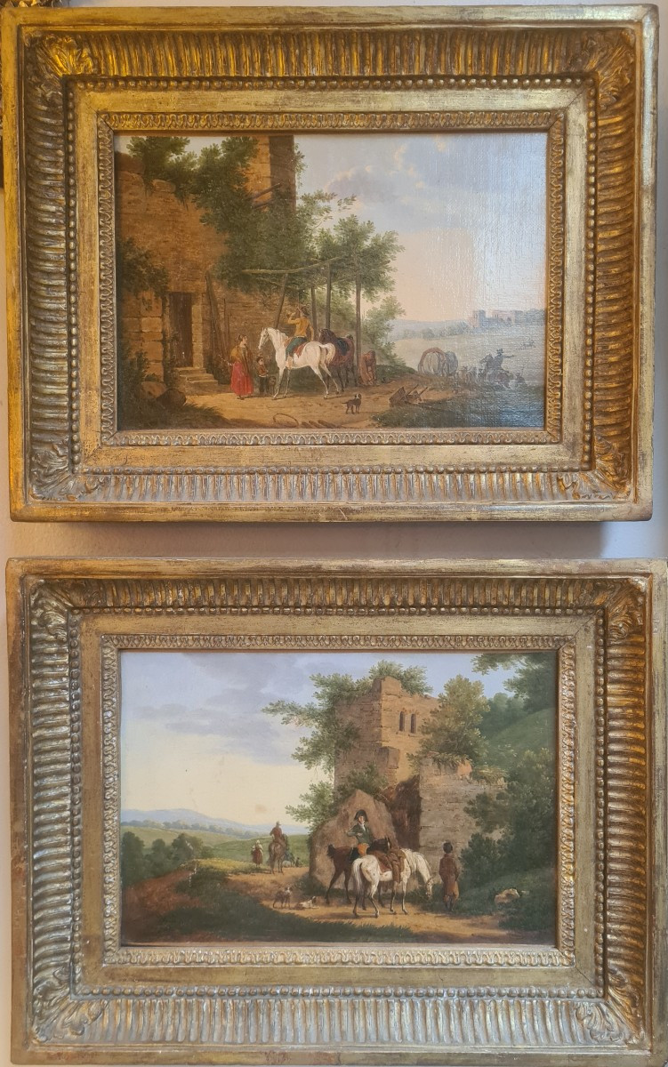 2 Paintings Attributed To Swebach Dit Fontaine