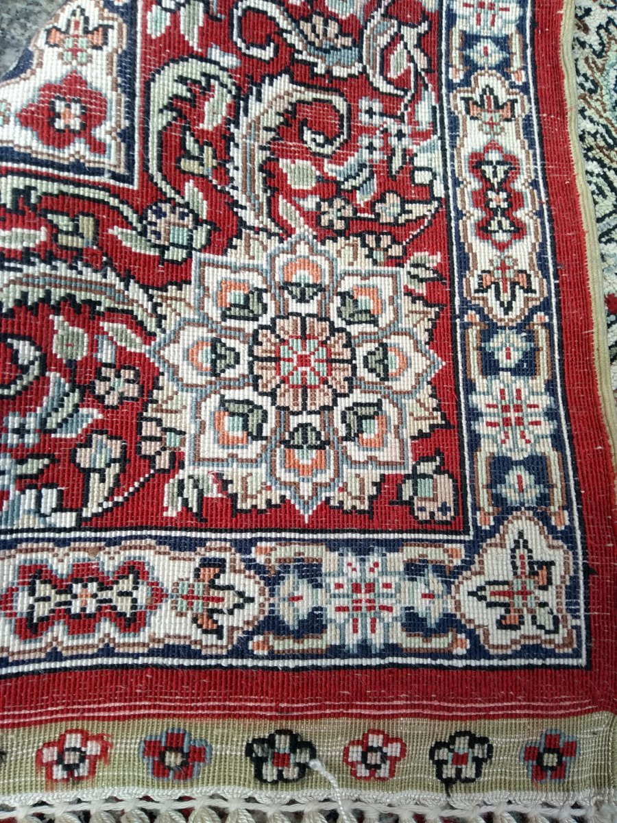 Turkish Hereke Silk Rug-photo-3