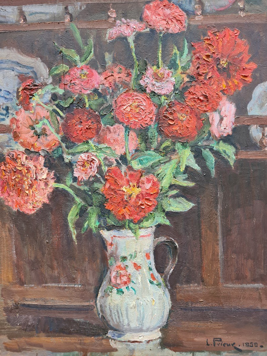 Bouquet De Fleurs de L.prieur 1950-photo-3