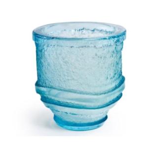 Vase en verre bleu Daum Nancy Vers 1930