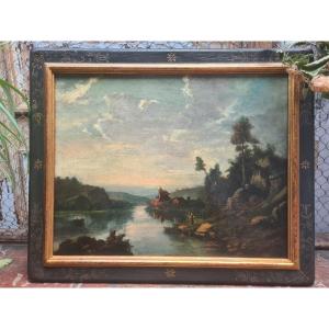Oil On Canvas, 18th-century Landscape
