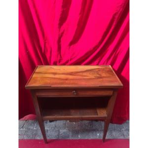 Petite console en noyer massif 19eme