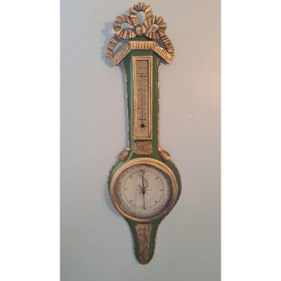 Barometer XVIII In Golden Wood By Gerosa