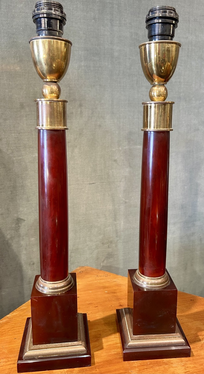 Pair Of Column Lamps-photo-4