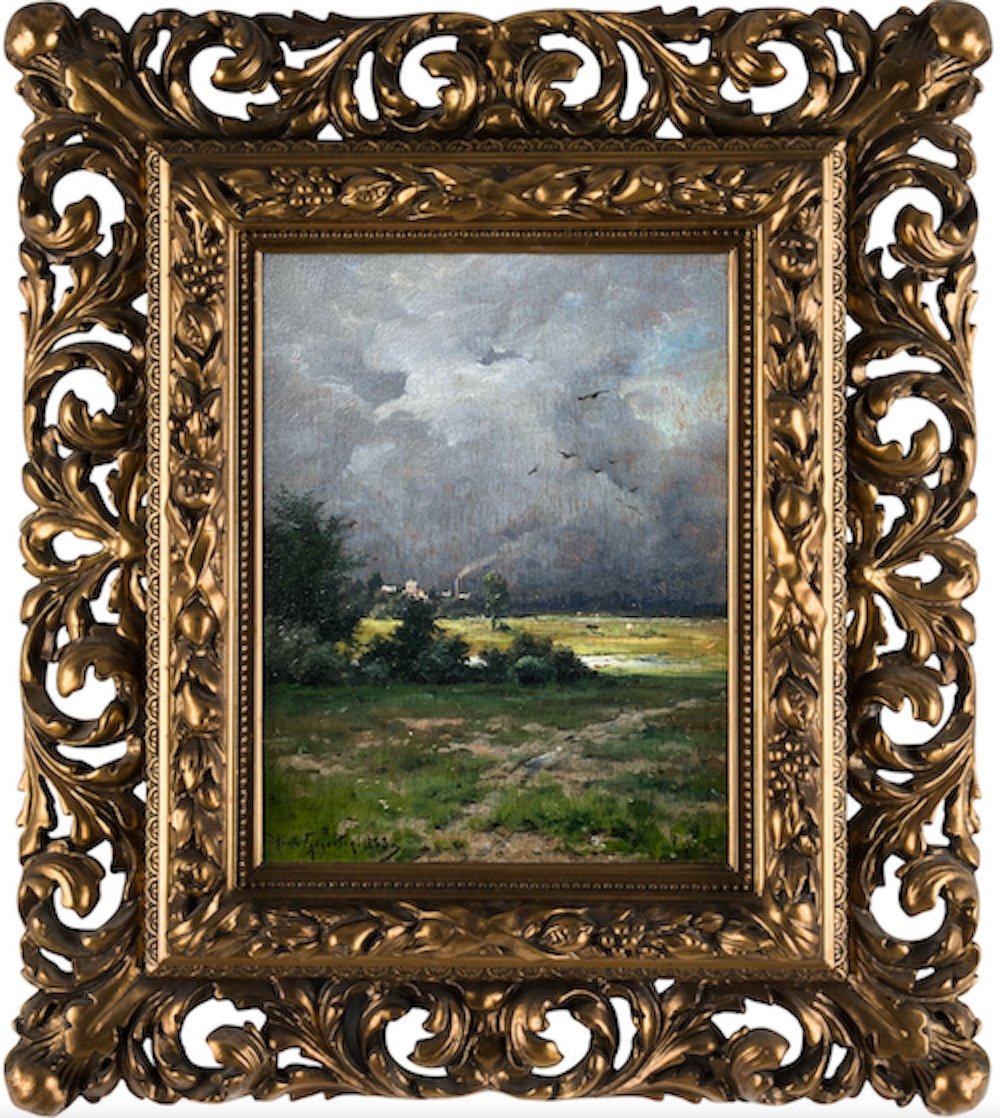 "Heinrich Gogarten (1850 – 1911) "Paysage d'été"