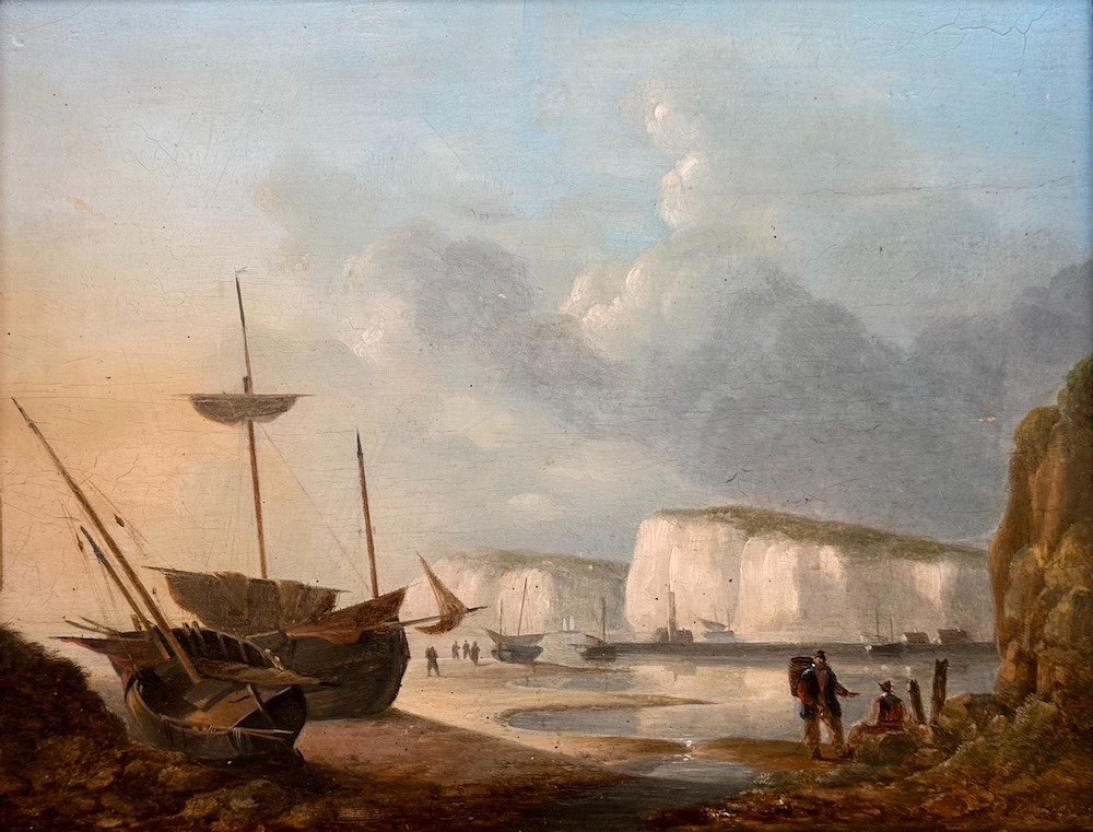 Dominique De Bast (Ghent, 1781 - 1842) "La Côte Britannique"-photo-2