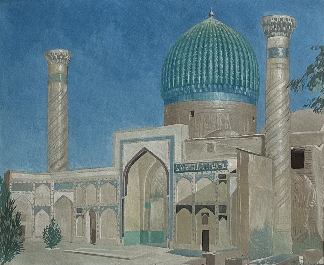 Mausolée Gur-e-Amir à Samarkand, Ouzbékistan 