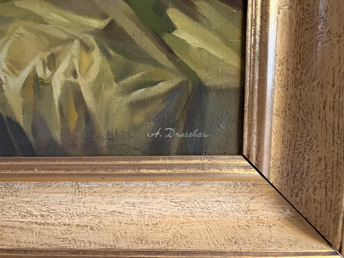 Arno Drescher (1882–1971) Nature morte aux fleurs-photo-4
