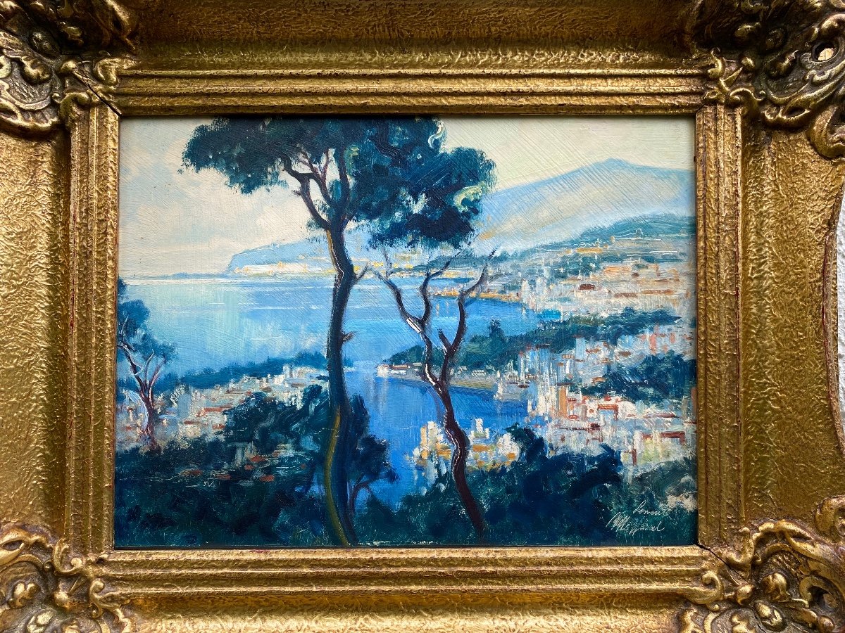 Otto Hamel (1866 - 1950) "view Of Sorrento"-photo-3
