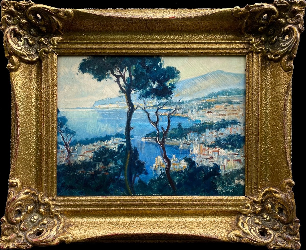 Otto Hamel (1866 - 1950) "view Of Sorrento"-photo-1
