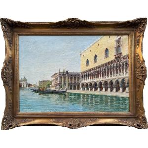 Scene From The Doge's Palace In Venice, Italy