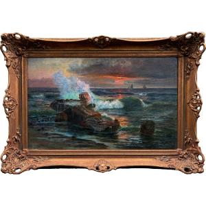 Gerolamo Varese (Italy, 1860-1935) Vagues