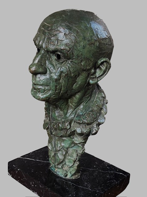 Bronze Statue Representing Picasso, 1975, Artist Ricard Sala-photo-2