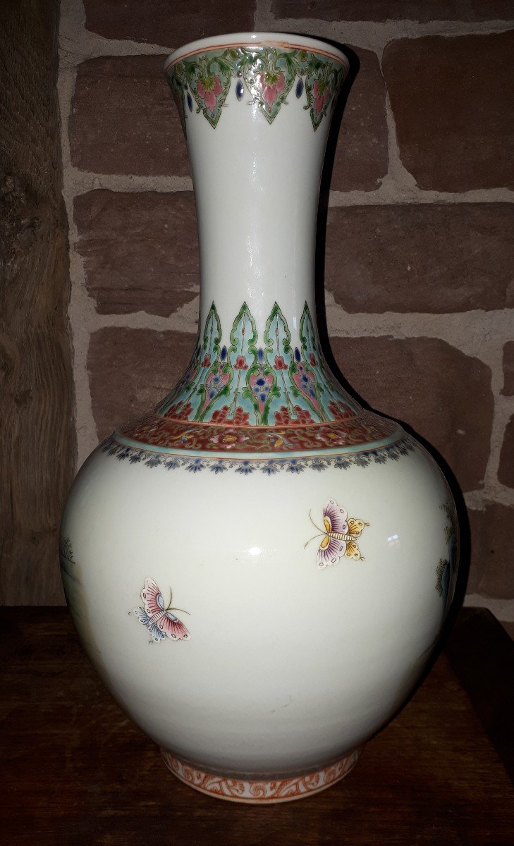 Chinese Porcelain Vase, China Republic Period-photo-4