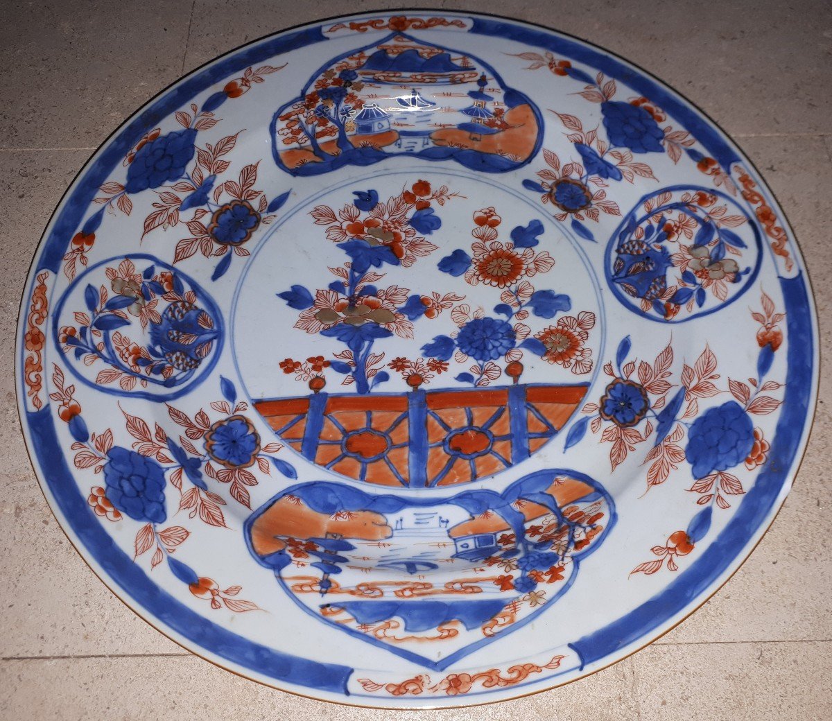 Plat Chinois d'Epoque Kangxi, Chine Dynastie Qing-photo-5