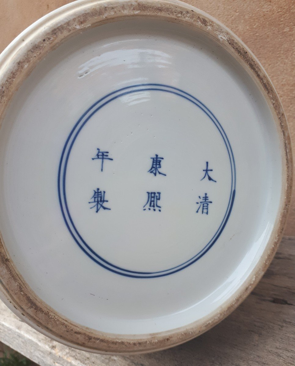 Important Vase Chinois En Porcelaine Bleu Blanc, Chine Fin De La Dynastie Qing-photo-8