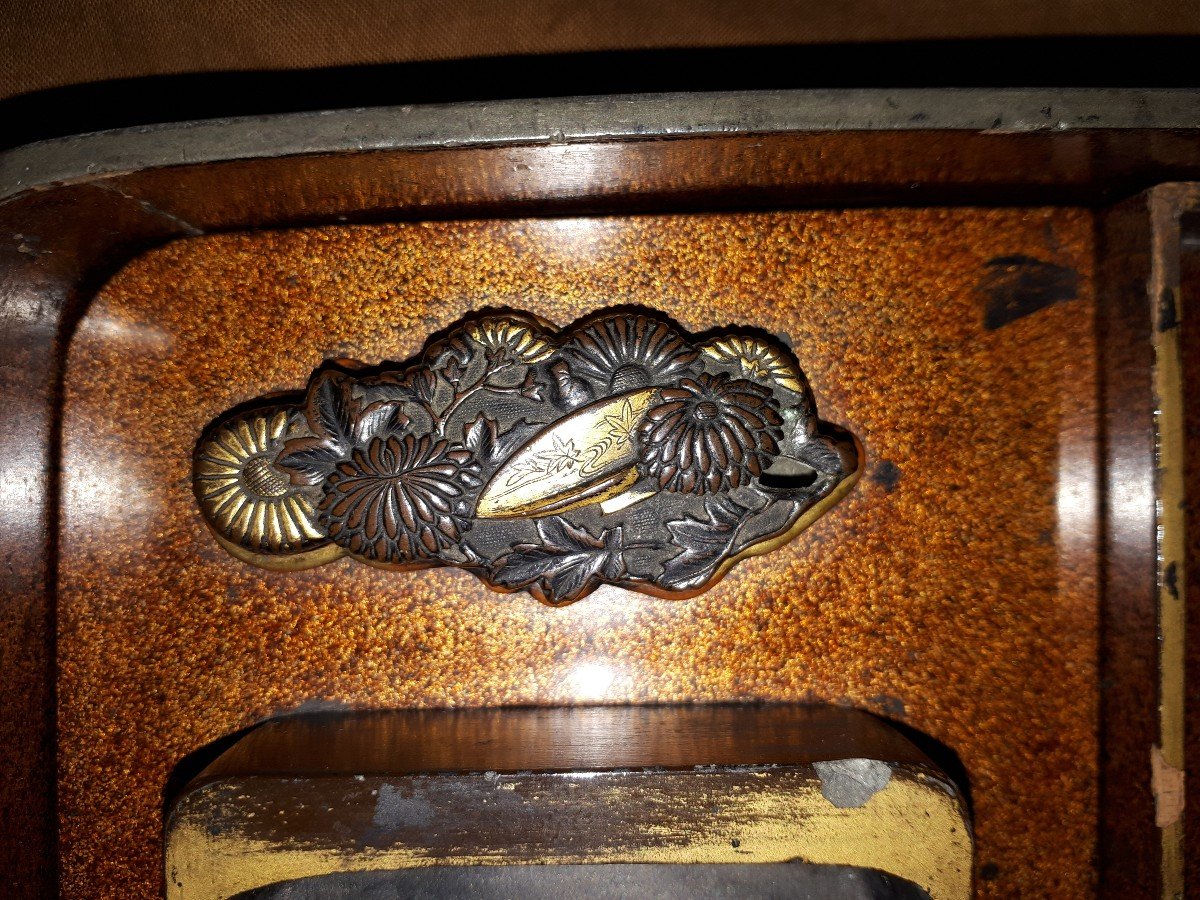 Suzuribako à Décor d'Un Oiseau De Proie En Maki-e, Japon époque d'Edo-photo-7