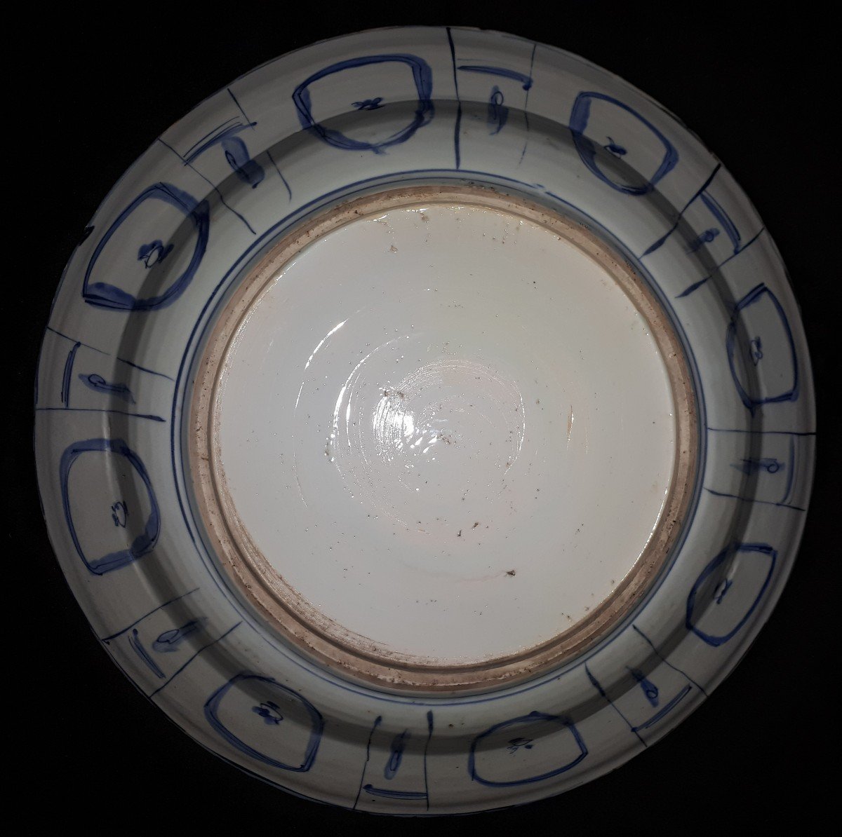 Important Chinese Blue And White Dish, China Wanli Period-photo-6