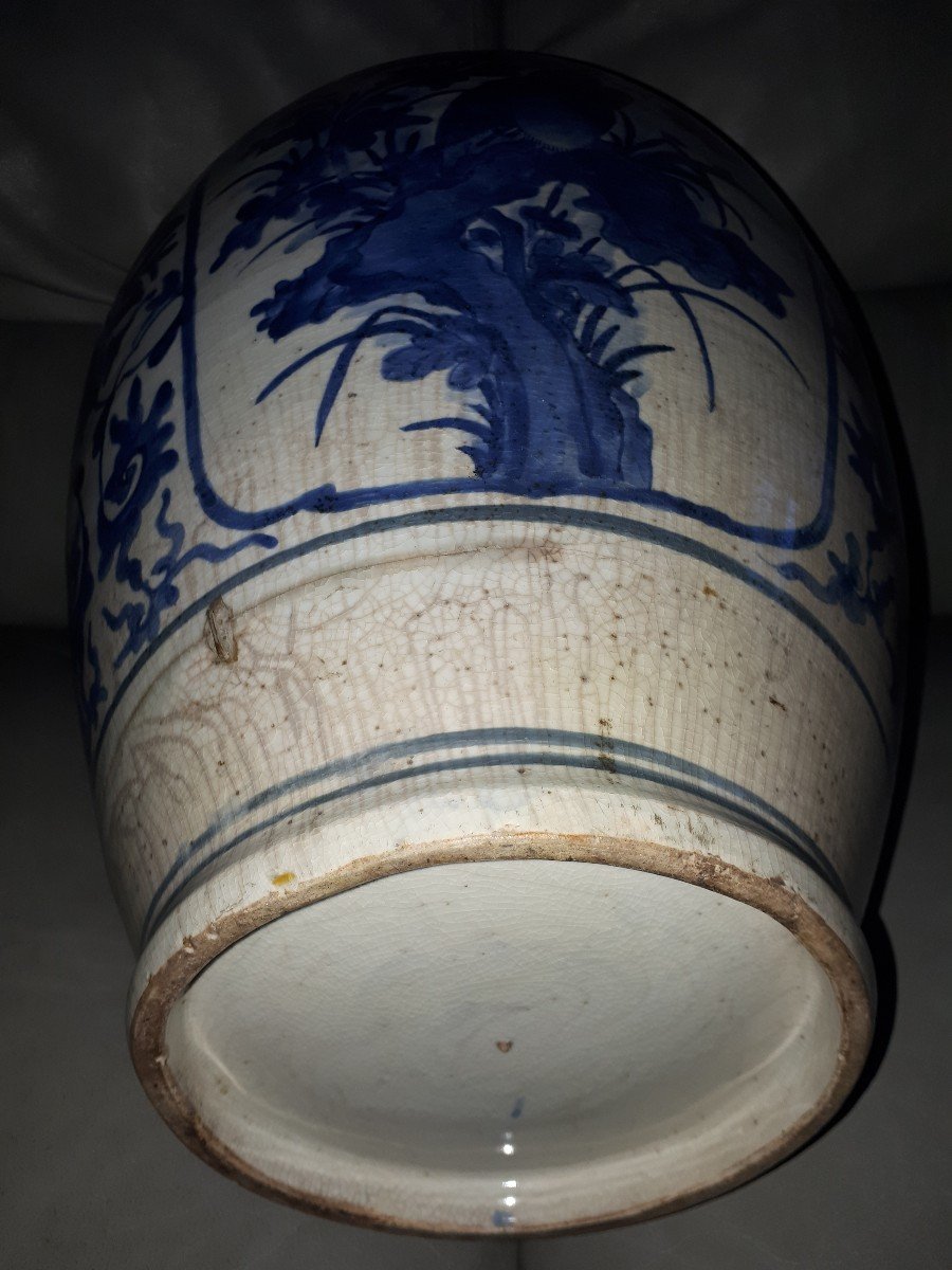 Importante Jarre En Porcelaine d'Arita, Japon époque d'Edo-photo-5