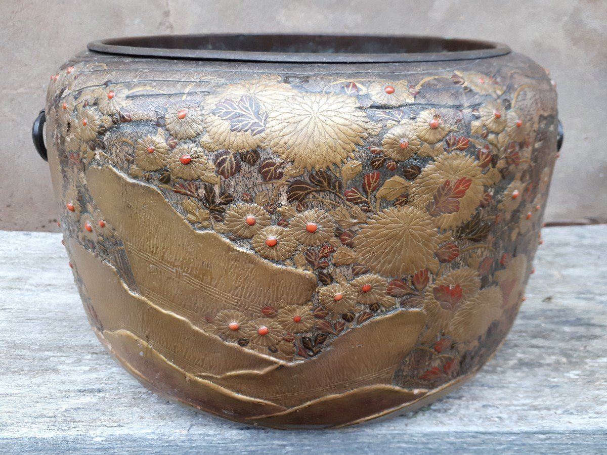 Hibachi In Lacquered Wood, Japan Edo Period