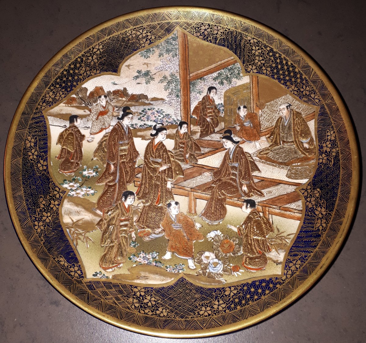Paire De Plats En Faïence De Satsuma, Japon ère Meiji-photo-1