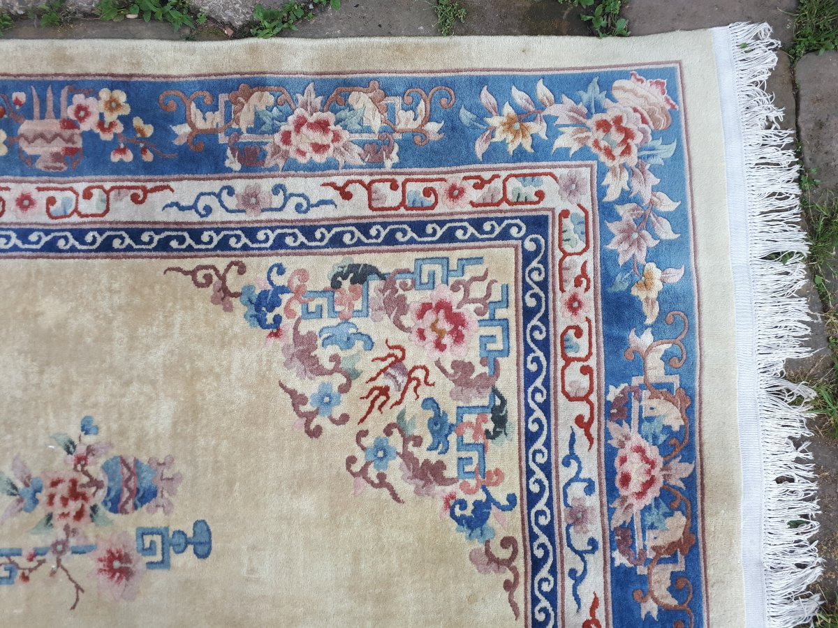 Très grand tapis chinois, 382 x 272 cm, Tianjin, Chine-photo-1