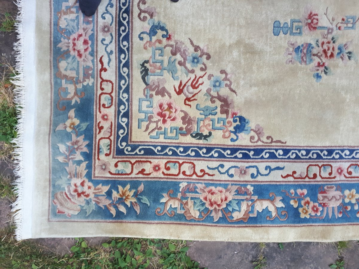 Très grand tapis chinois, 382 x 272 cm, Tianjin, Chine-photo-3