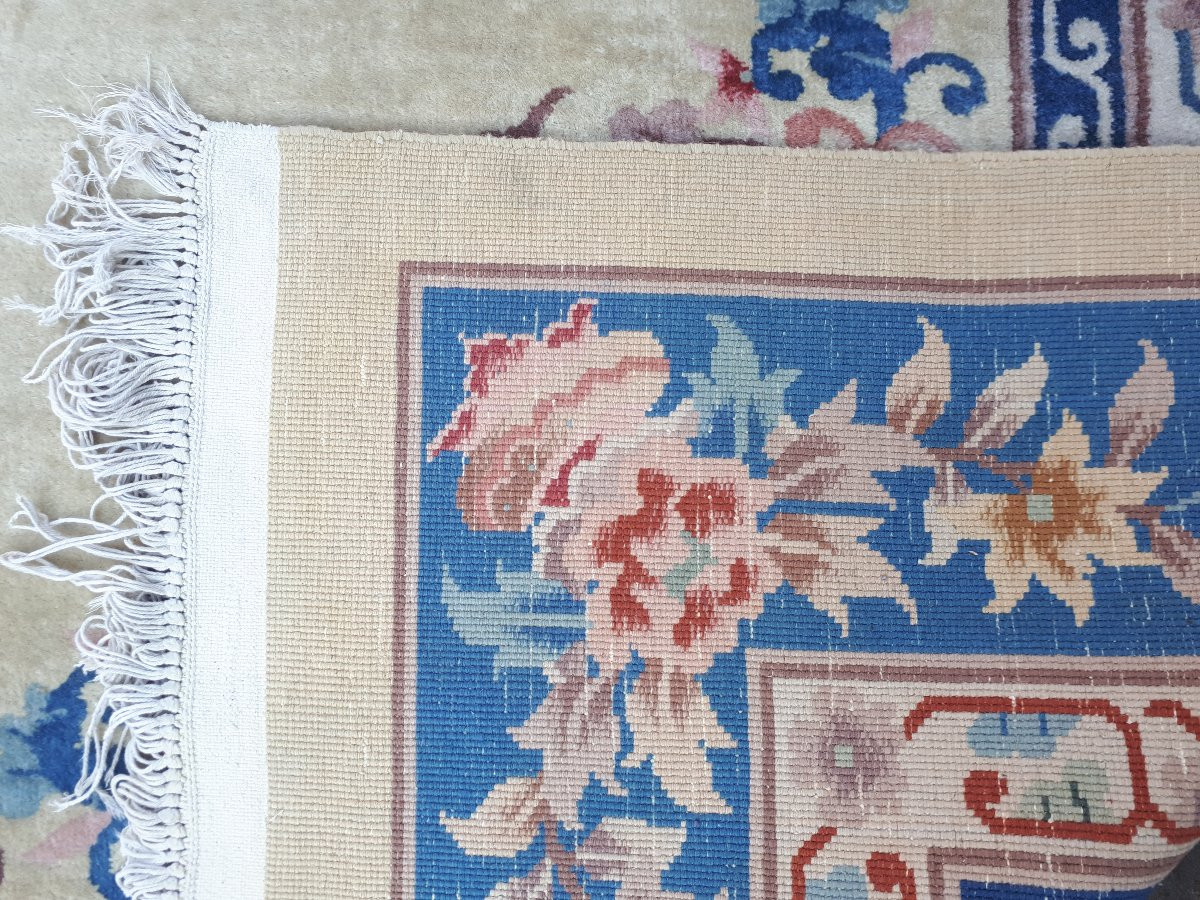 Très grand tapis chinois, 382 x 272 cm, Tianjin, Chine-photo-8
