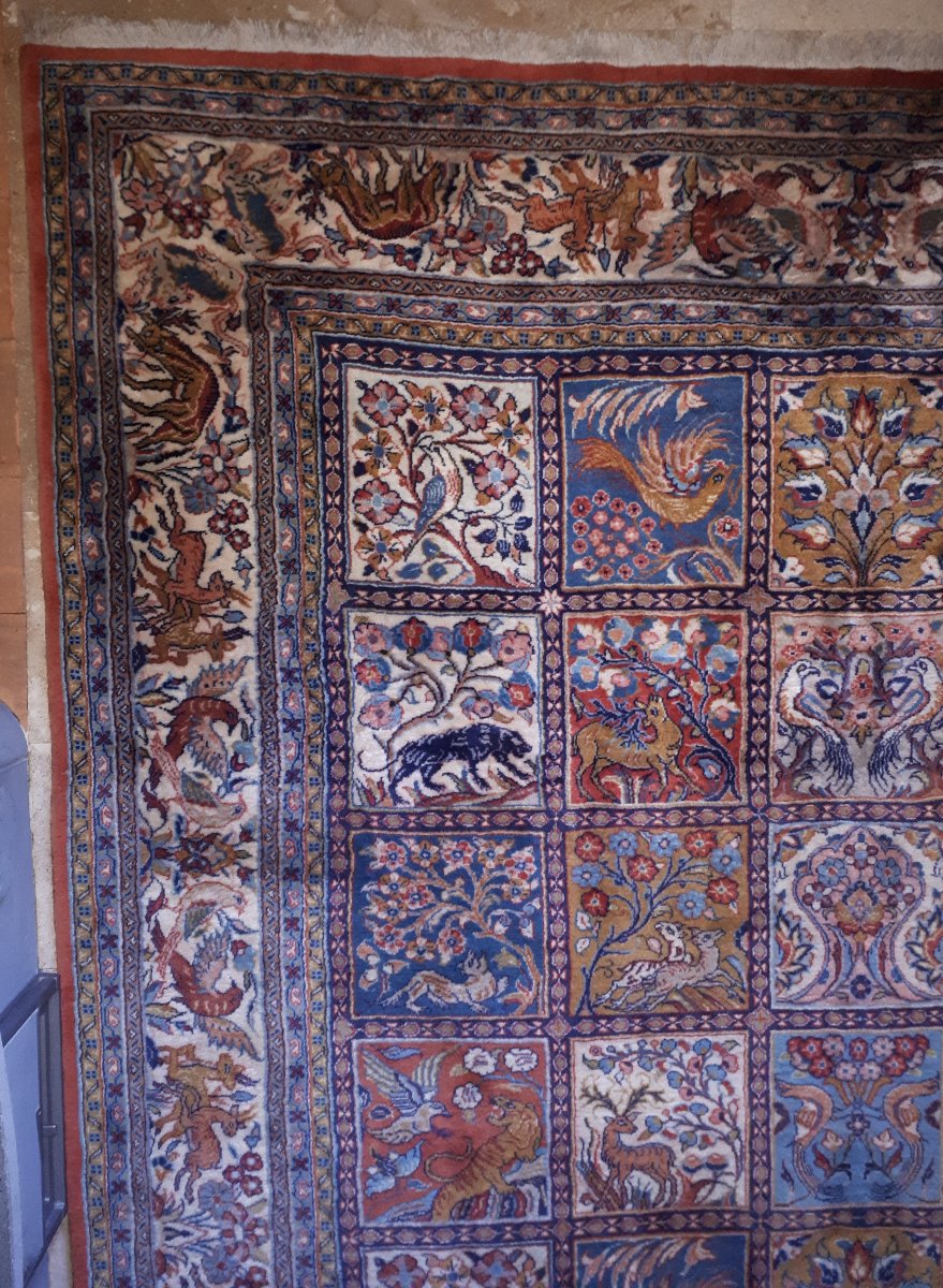 Handmade Persian Bakthiar Oriental Rug, Iran Circa 1980-photo-1