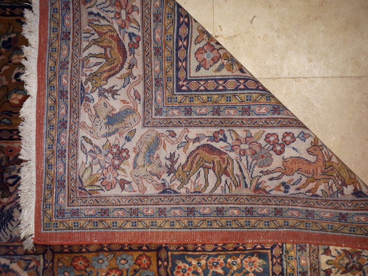 Handmade Persian Bakthiar Oriental Rug, Iran Circa 1980-photo-6