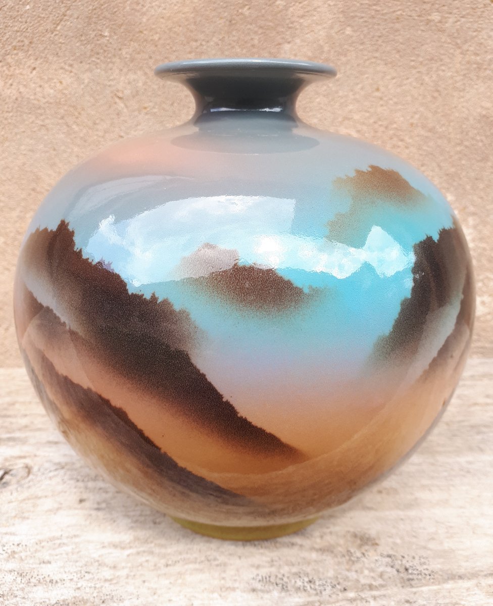 Japanese Porcelain Vase, Japan Heisei Era-photo-4