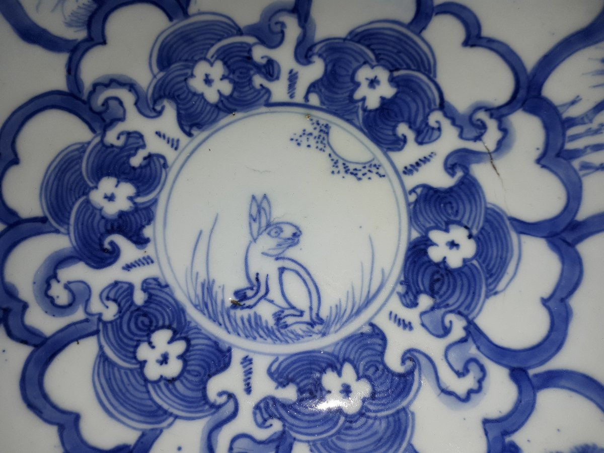 Chinese Blue And White Ko-sometsuke Plate, Ming Dynasty China-photo-3