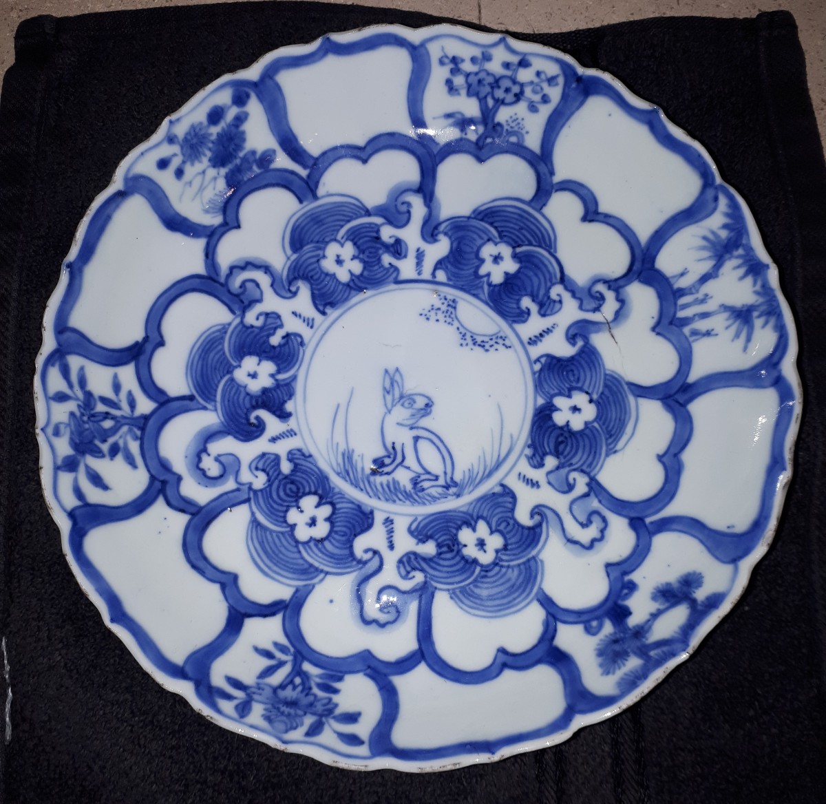 Chinese Blue And White Ko-sometsuke Plate, Ming Dynasty China