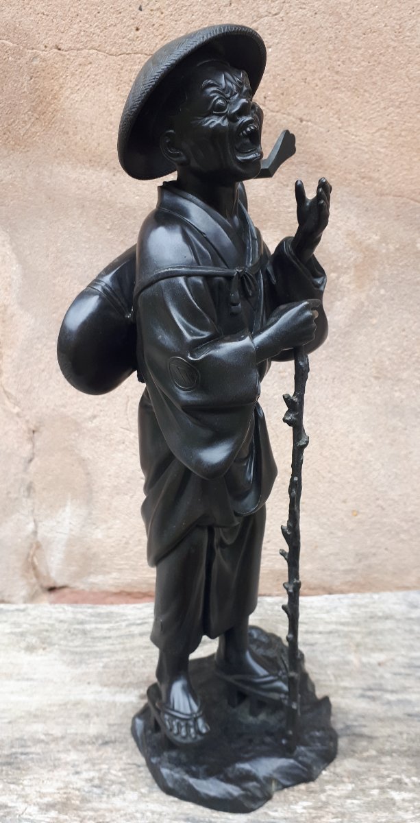 Grand okimono en bronze, par Atsuyoshi pour la Compagnie Maruki-photo-7