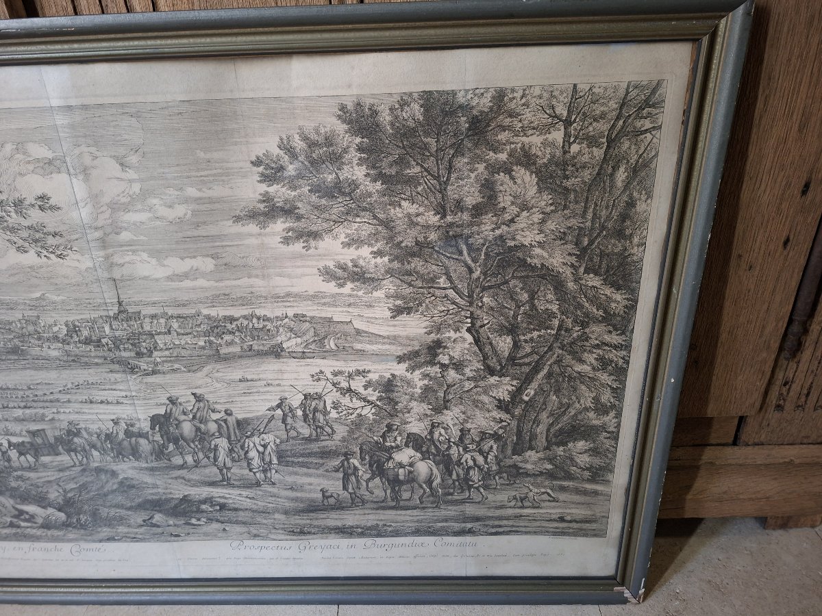 Etching By Van Der Meulen, Late 17th Century-photo-3
