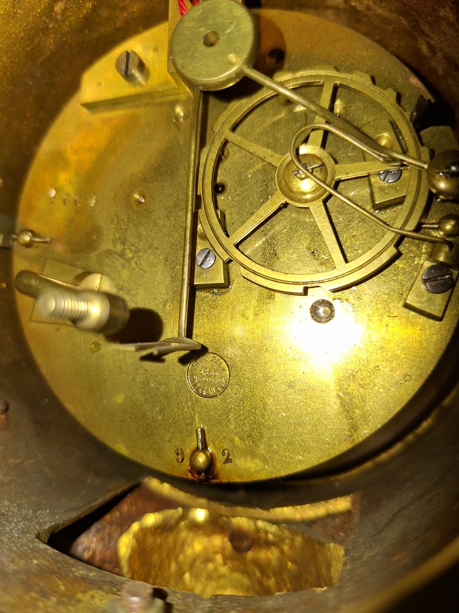 Important Louis XV-style Rocaille Clock, Napoleon III Period-photo-7