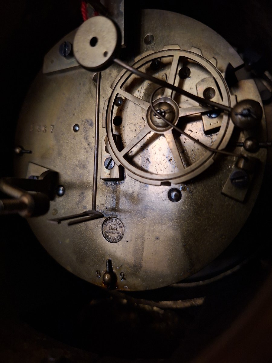 Important Louis XV-style Rocaille Clock, Napoleon III Period-photo-8