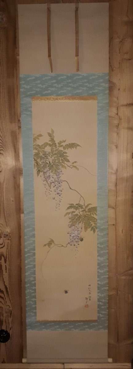 Rouleau Suspendu Japonais (kakejiku), Japon époque Meiji-photo-2