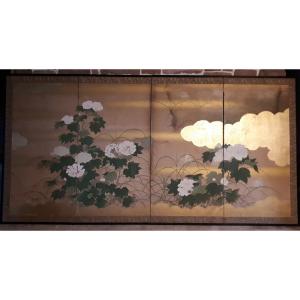 Japanese Byobu Screen, Meiji Era Japan