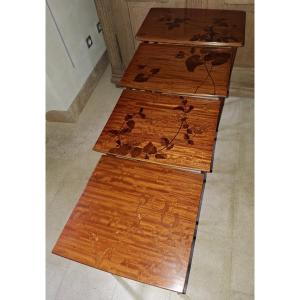 Majorelle Set Of Four Nesting Tables