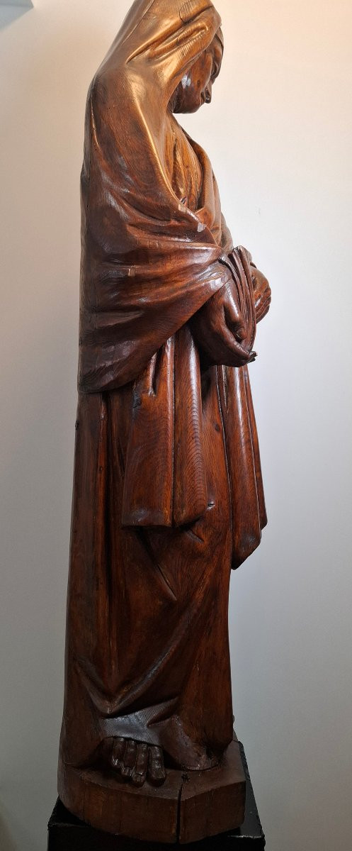 Très grande sculpture de Sainte Anne - XIX ème siècle -photo-2
