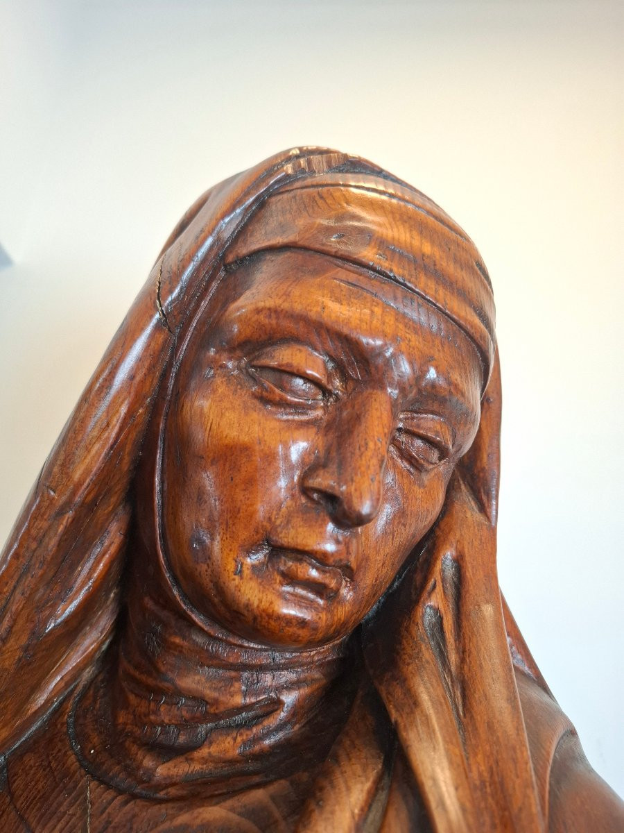 Très grande sculpture de Sainte Anne - XIX ème siècle -photo-1