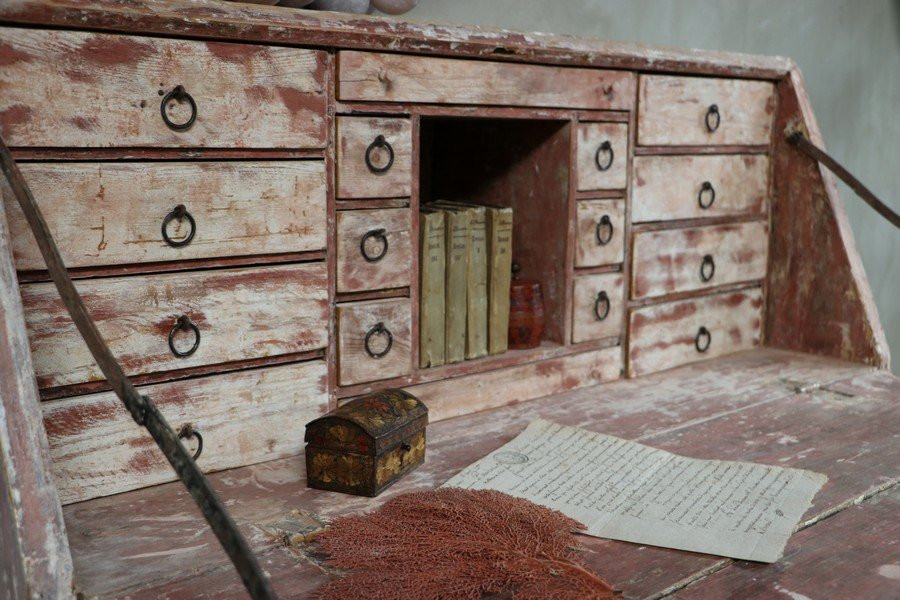 Secretaire Gustavien Suedois-photo-5